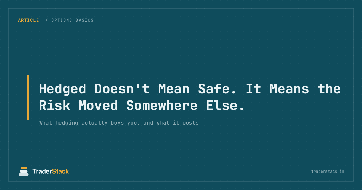 Hedged Doesn't Mean Safe. It Means the Risk Moved Somewhere Else.