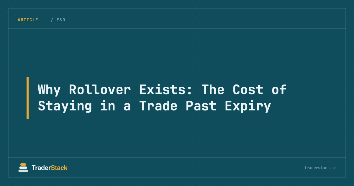 Why Rollover Exists: The Cost of Staying in a Trade Past Expiry