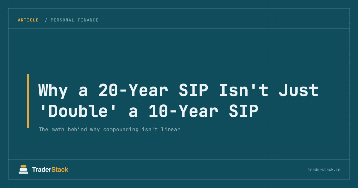 Why a 20-Year SIP Isn't Just 'Double' a 10-Year SIP